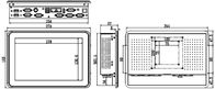 10.1 &quot;पैनल पीसी, कैपेसिटिव टच स्क्रीन, औद्योगिक टच पैनल पीसी कंप्यूटर, J1900, 2LAN, 6COM, IPPC-1206TW1