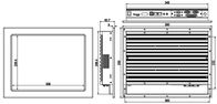 15 इंच औद्योगिक टच पैनल पीसी फैनलेस डिज़ाइन प्रतिरोधी स्क्रीन 2LAN 4COM 4USB